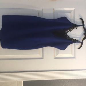 Blue mini dress